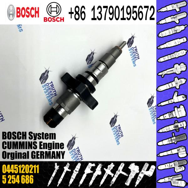 Bec commun 5 d'injection du rail de l'injecteur de gazole 0445120212 0445120211 de haute qualité 254 686 5 255 184 pour Cummins