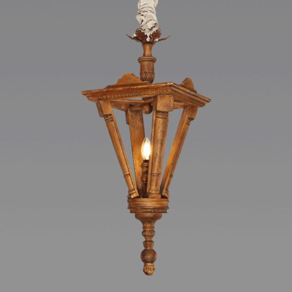Mini natural wood chandelier for Kitchen Dining room Lighting (WH-CI-16)