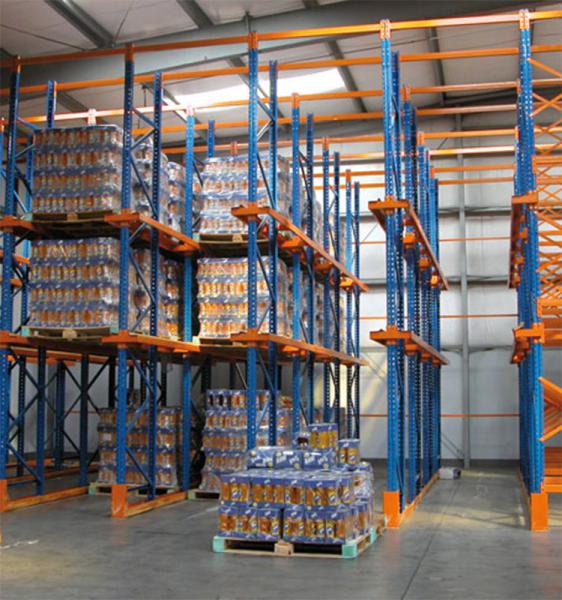 Stainless Steel Metal High Density Pallet Racking System For Cold Room