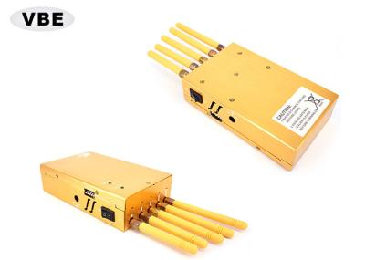 jammer do jammer LOJACK do sinal de 2.5W 27dBm Wifi, de GPS Wifi do sinal da bateria do construtor 2 - 3 horas móveis de tempo de funcionamento