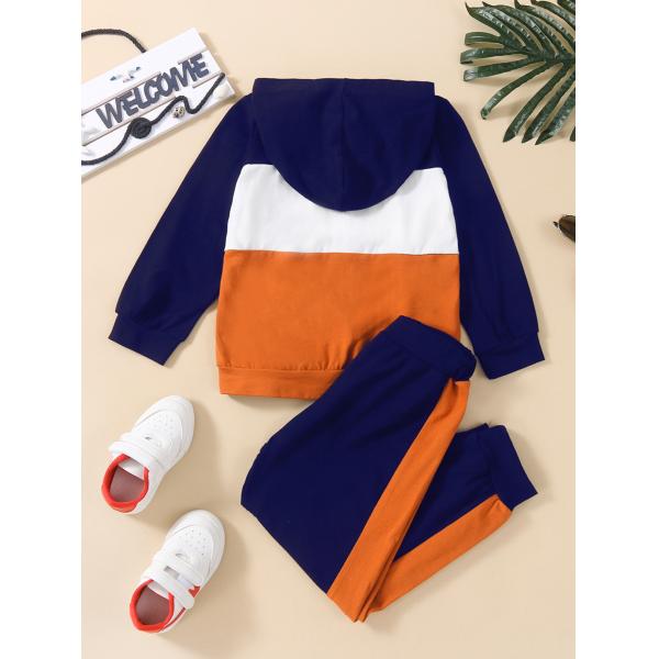 Winter Children Black Long Sleeve Sweatshirt With Collar Letter Print