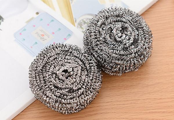 Long Lasting Stainless Steel Scrubber Pads SS410 / SS430 With Strong Cleaning Capacity