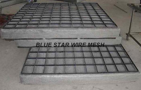 Square Wire Mesh Mist Eliminator Stainless Steel / MONEL Demister Pad In Air Conditioner