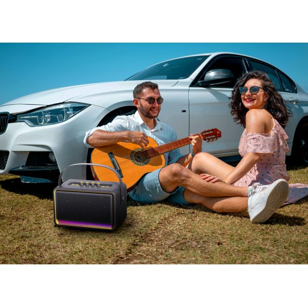 Gadgets 2025 50W Premium Sound Bluetooth Speaker with Wireless Microphone for Karaoke