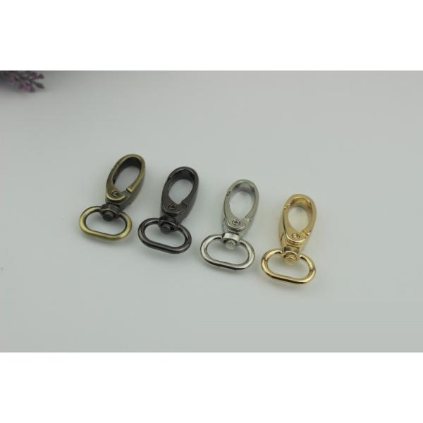 Metal spring swivel zinc alloy 16 mm gold lanyard snap hook for leather straps