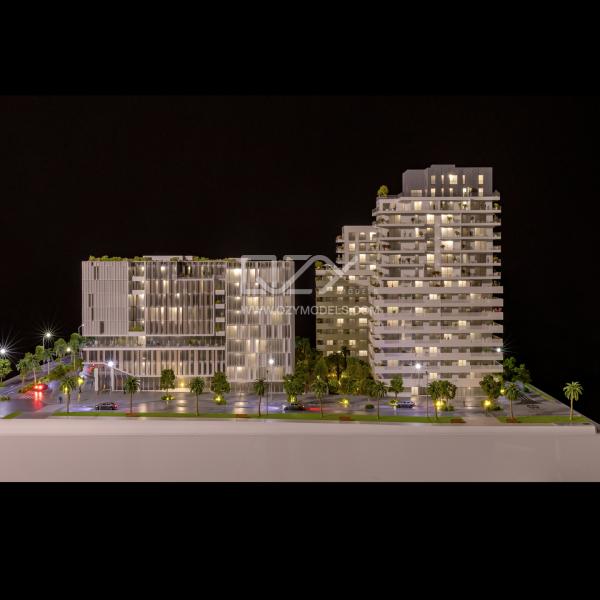 1/150 Scale Casablanca Finance City Miniature Building Model