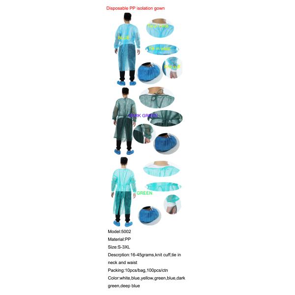 SMS Surgical Disposable Sterile Isolation Gowns with No Pilling