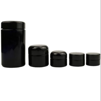 Frascos cosméticos pretos de vidro Leakproof 8.8oz 35oz