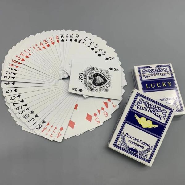 310gsm Black Core Paper CMYK Printed Poker Playing Cards For Casino Club