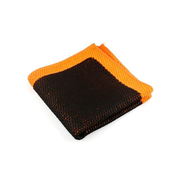 Orange Clay Microfiber Towel In Blue And Red ISO-9001 Certificated