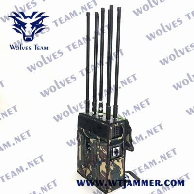 jammer interurbano do sinal do telefone celular de 90W GPS WIFI5.8G para zangões