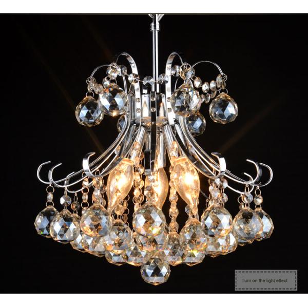 Colonial metal crystal chandelier for indoor home lighting （WH-MI-69)