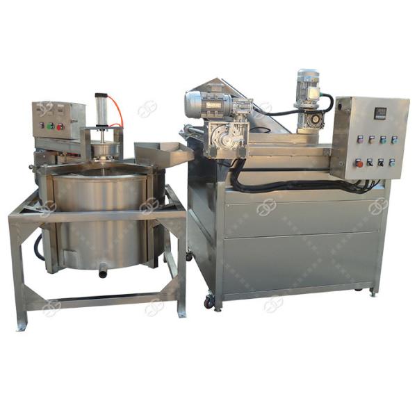 Multi - Functional Chicken Automatic Fryer Machine , Continuous Namkeen Fryer
