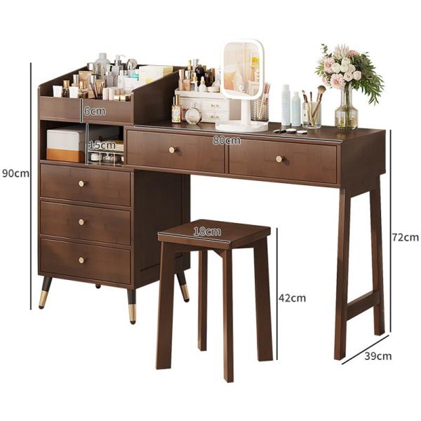 Intergrated Vanity Desk, Makeup with Drawers, Writing Table Dressing , Bedroom Furniture Set