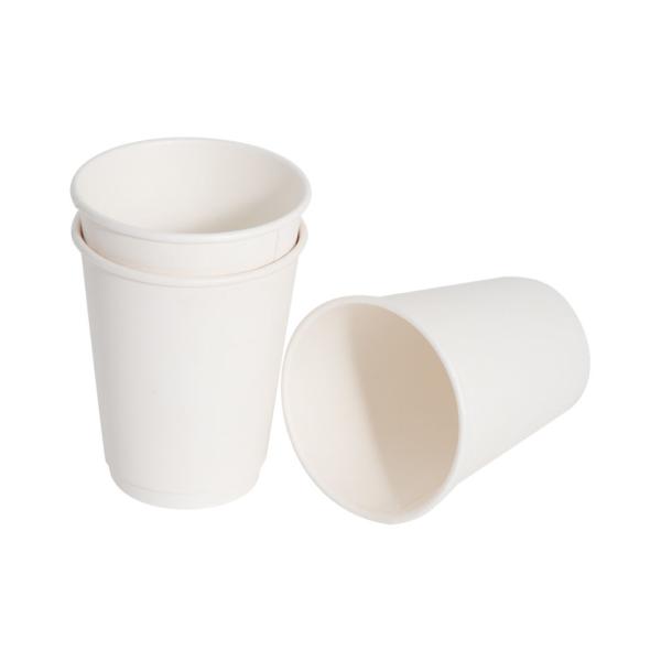 350g 18 PE 12oz 16oz 20 Oz Disposable Single Wall Paper Cup Sample With Custom Logo