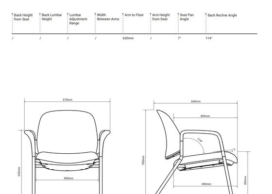 Mat Oversized Guest Chair with 19