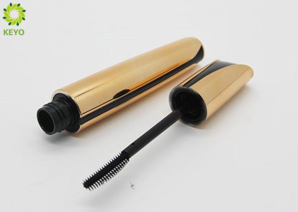 Luxury Golden Plastic Empty Cosmetic Containers For Eyelash Serum / Mascara