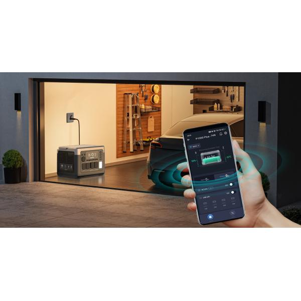 OUKITEL 1024Wh Lifepo4 Battery Emergency Rechargeable Backup Power Solar Generator 1800w Portable Power Station