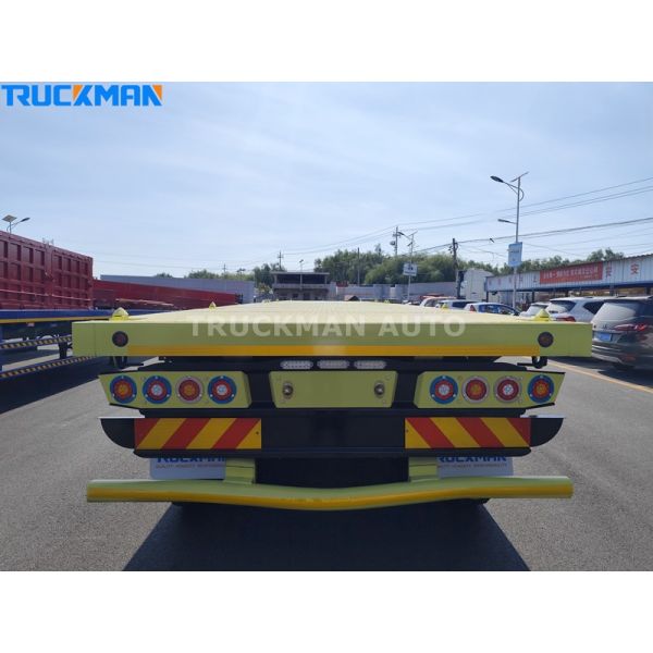 40 Feets Flatbed Container Semi Trailer 40T Mechanical Suspension
