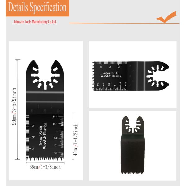 Quick Release 35mm Oscillating Power Tool Blades
