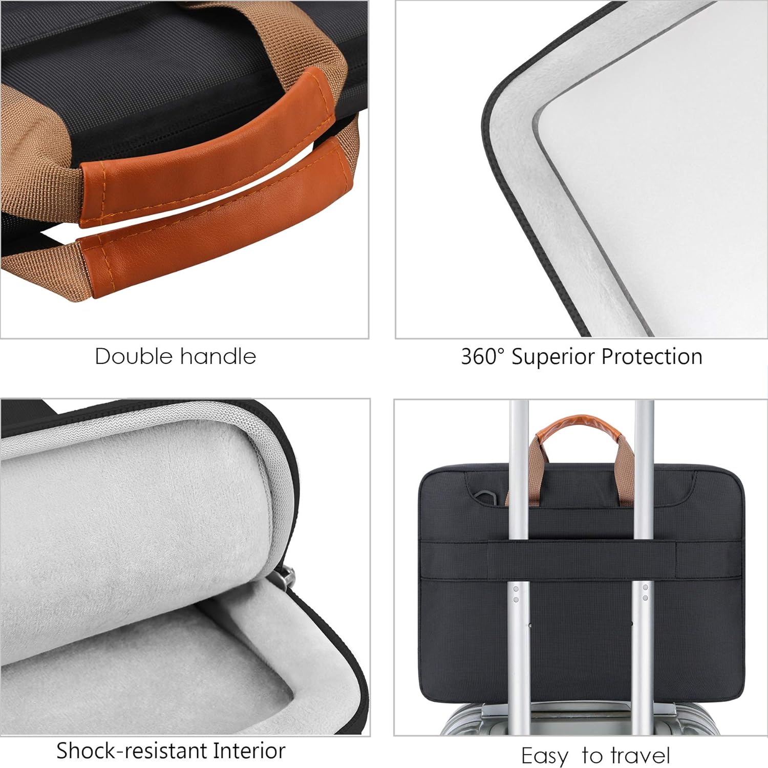 Customize Computer Shoulder Handle Bag Business Briefcase with Shoulder Strap 13 14 15 16 Inch Computer Bag Office Computer Bag Wholesale OEM/ODM/Private Label