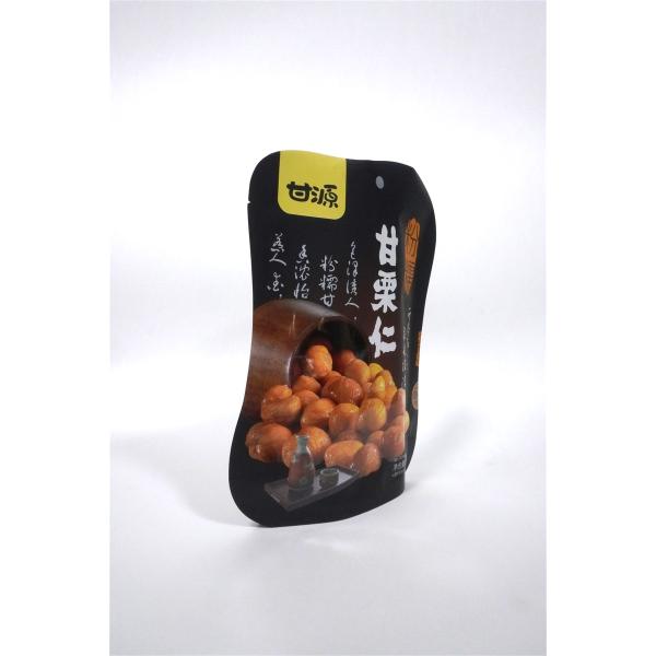 Impression en papier d'aluminium en forme de barrière en plastique stratifié sac POS spécial pour noix