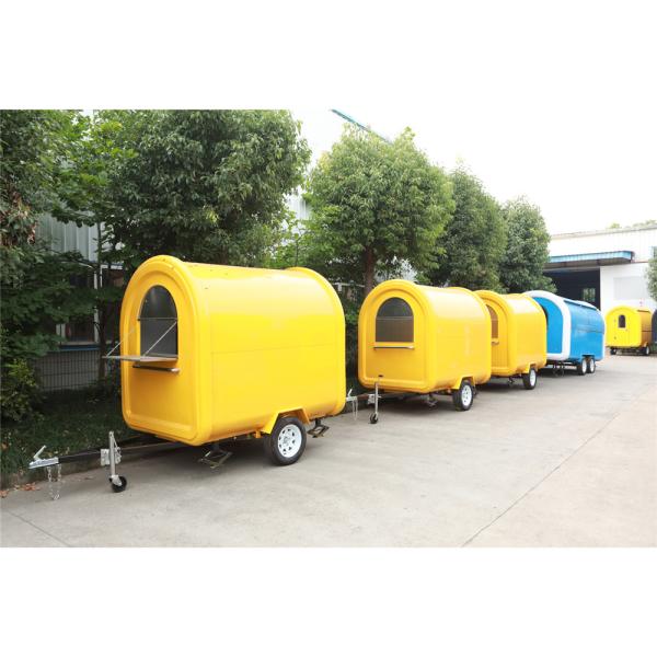 2/4 Road Wheels Fast Breakfast Food Carts for High Safety Level Mobile Kitchen Trailer