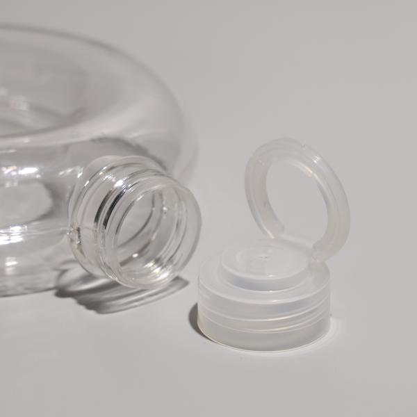 Bouteilles en plastique transparent PET 500 ml personnalisées dans des bouchons en aluminium / plastique