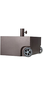 Outdoor Market Umbrella with Sand Anchor and Carrying Bag, Portable Patio and Beach Umbrella with Anchor