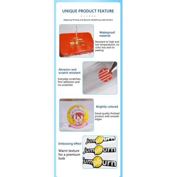 UV Print Cold PET Film Transfer Paper For A/B DTF Printing