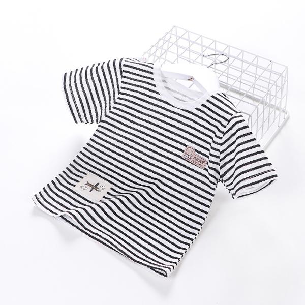 Girls Pattern 1.2M Children Loose Short Sleeve Shirt Cartoon Printed Tshirt For Girls