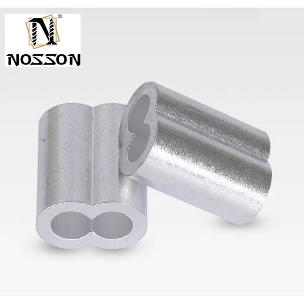 100bag Fishing Line Accessories In Tube Wire Connector Pipe Crimp Sleeves Connector oval Aluminum Crimps Sleeve for m10