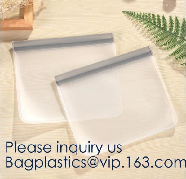 Transparent Waterproof Peva Liner Cooler Storage Zip lockk Peva Bag,Amazon Hot Sale Frozen Peva Food Packaging Zipper Bag