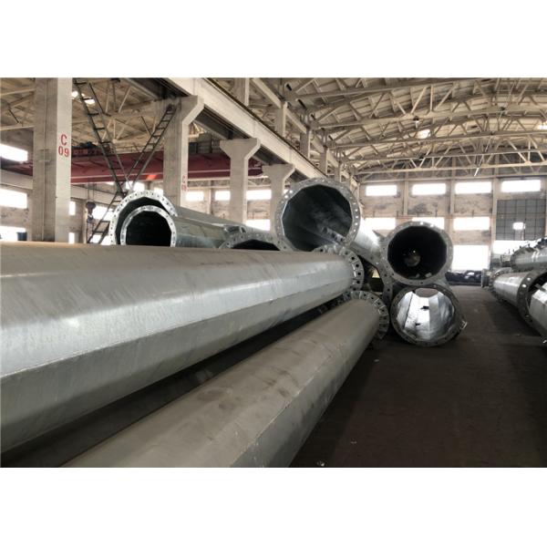 Steel Power Distribution Poles / Polygonal Transmission Poles Steel Pole