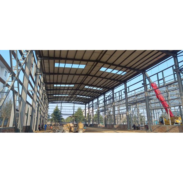 Heavy Duty Workshop Steel Structure Q355B Anti Fatigue Industrial Steel Buildings