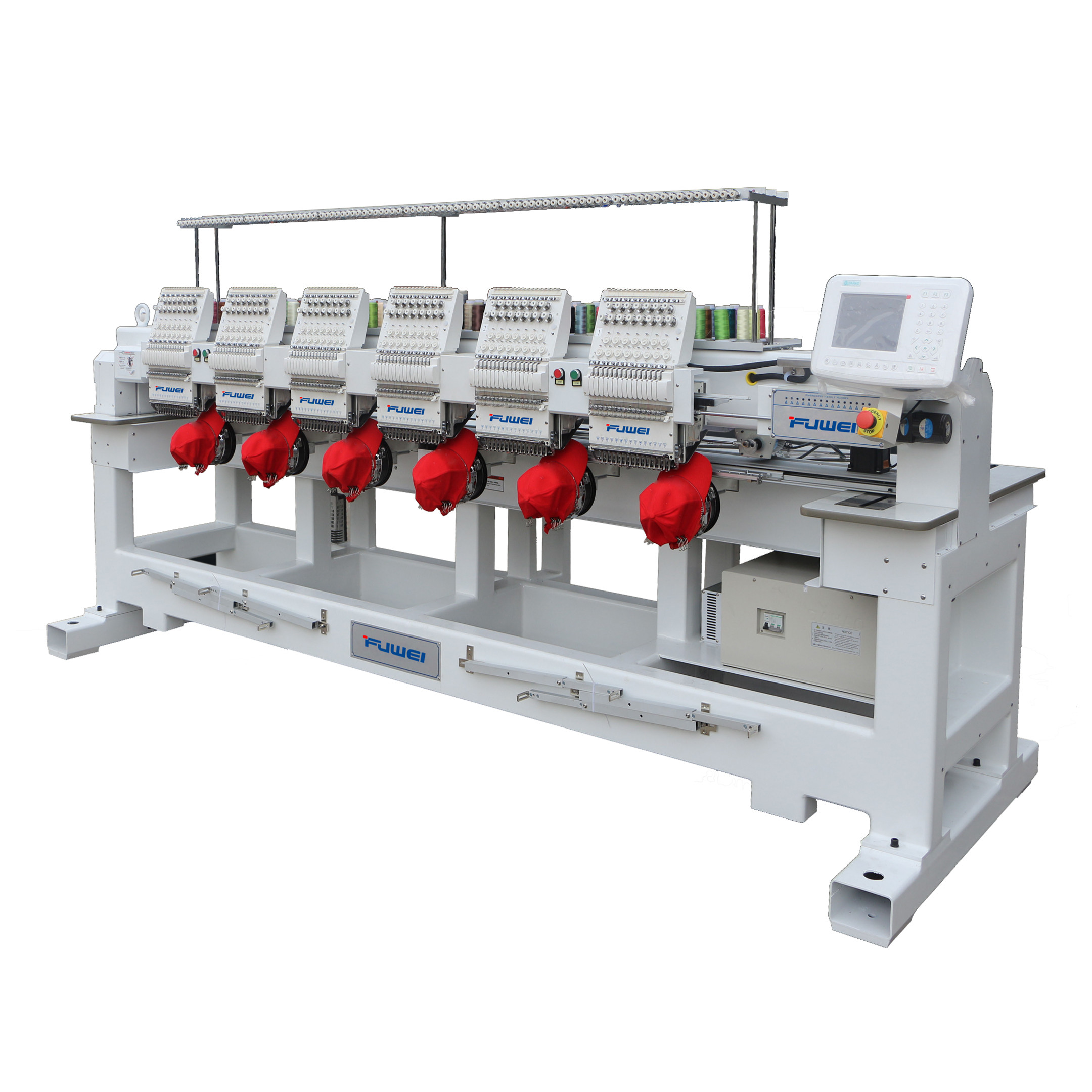 6 Heads Taping Embroidery Machine for Garments and Caps Versatile Embroidery Solution