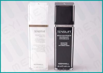 Garrafa cosmética da bomba da resina do MS do quadrado de 40 ML, garrafas cosméticas clássicas da loção