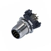 Sensor fêmea masculino do código do conector 3 - 17 Pin A da montagem do painel de parede do PWB M8 M12 da solda - X