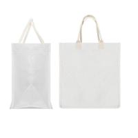 White Linen Dye Sublimation Tote Bags Custom Sublimation Beach Bags
