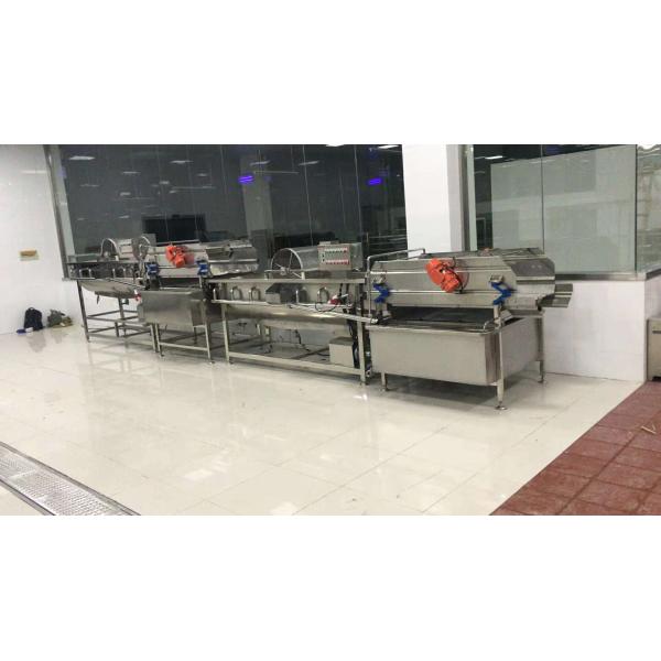 SS304 Material Fruit And Vegetable Processing Line With Turbocharging