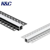 Profilé en aluminium pour bande LED, installation encastrée avec dissipation thermique optimisée