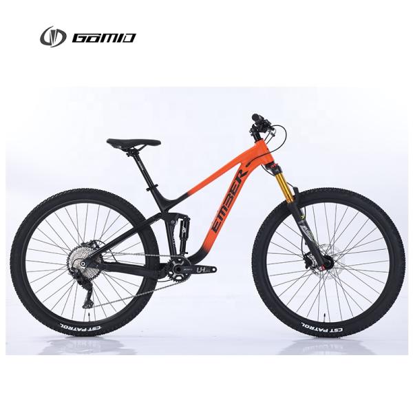 GOMID soft tail SHIMANO gear cycle full suspension Trail mountain bike Custom bisiklet 29 Inches bicicletas thru axle Bicycle