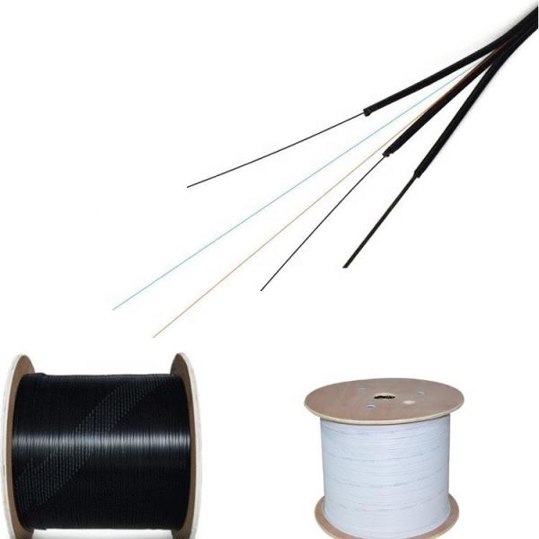Cabo pendente aéreo exterior de G657 MDPE FTTH com mensageiro Wire