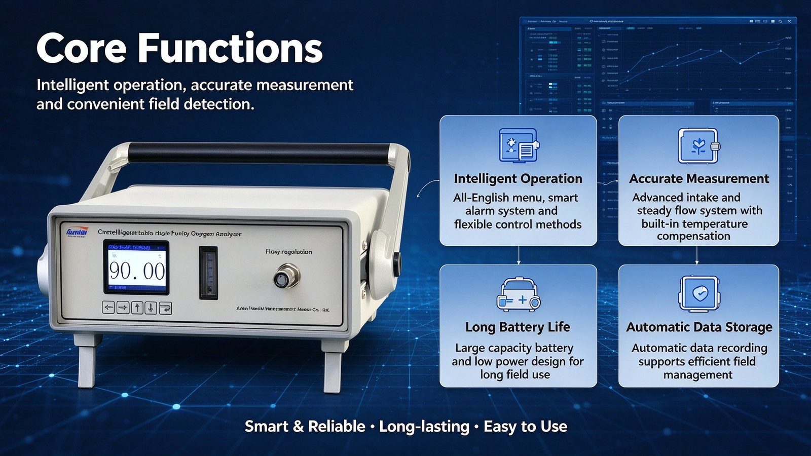 Portable Oxygen Analyzer Handheld O2 Purity Detector Metal Construction Customizable