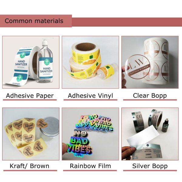 Hot Stamping Gold Foil Sticker Transparent Perfume Bottle Labels