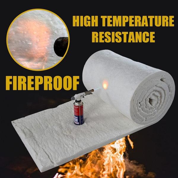 1400 Ceramic Fiber Heat Insulation Blanket Paper Refractory Alumina Silcate Fiber Blanket For Oven