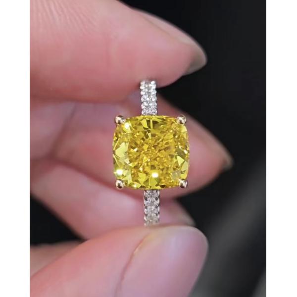 Yellow Diamond Lab Grown Diamond Rings Engagement Wedding Ring