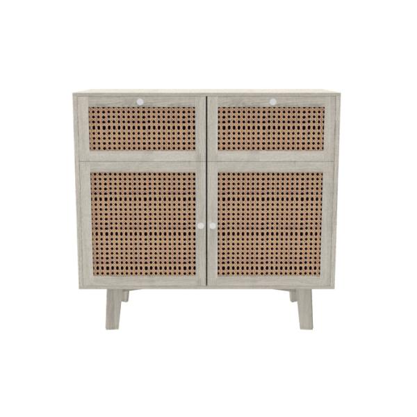 BSCI 40KG Wood Bedside Table With Paper Veneer