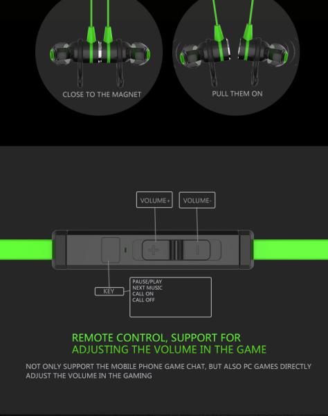 In-Ear Earphone Magnetic 3.5mm Gaming Strong Bass Earphones Sport audifonos For iPhone Samsung With Mic fone de ouvido