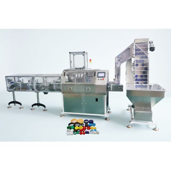 4000 To 12000pcs/Hour Cap Liner Insertion Machine 60mm Cap  Induction Liner Machine